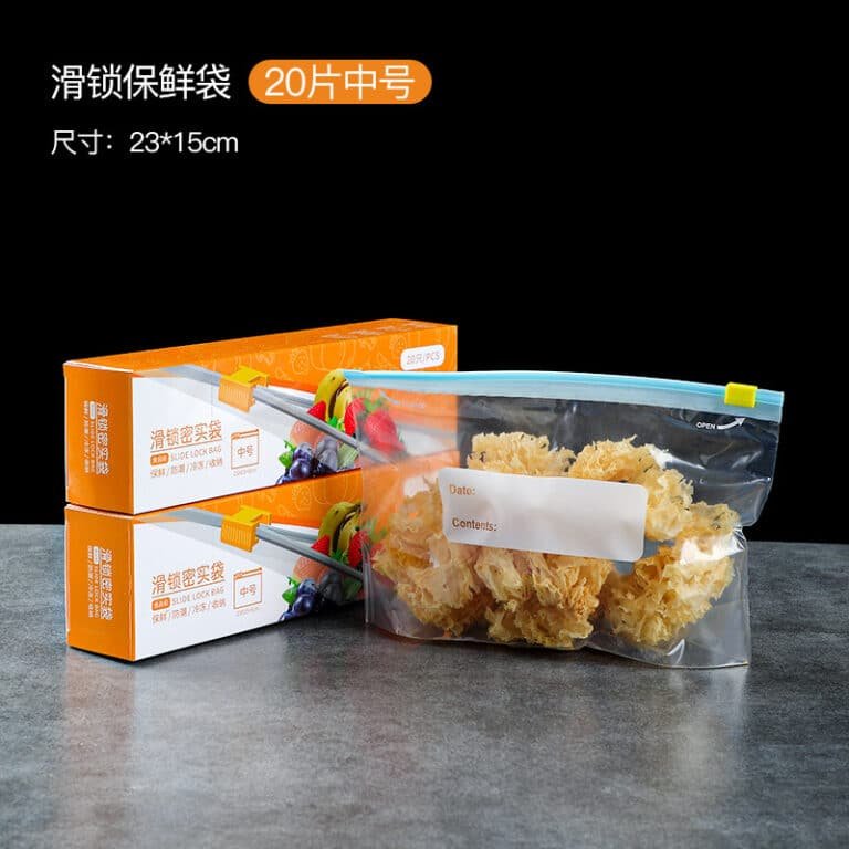20 pcs medium size-sliding lock fresh-keeping bags
